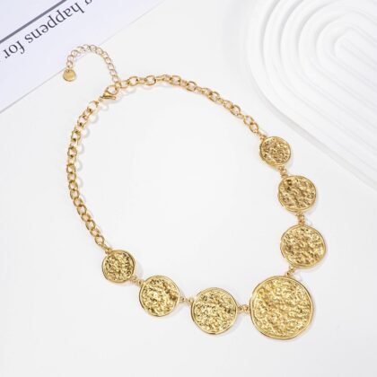 Grove Cirkel Ketting - Roos