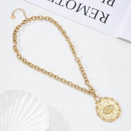 Munt Ketting Met Oog - Jill