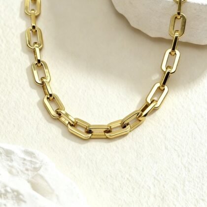 Grove Schakel Ketting - Renee