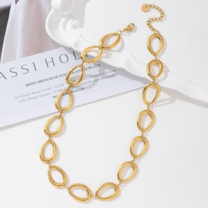 Ovale Cirkel Ketting - Fem