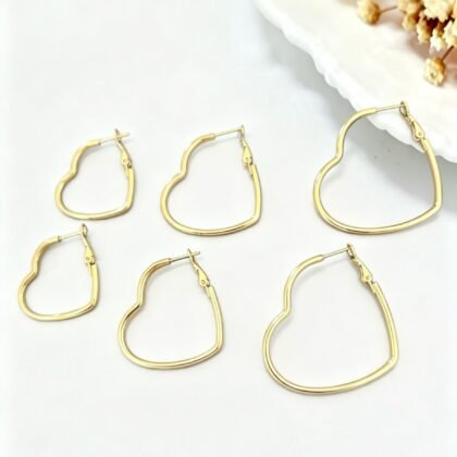 Oorbellen Set Met Hartjes - Aman