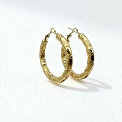 Oorringen Met Structuur - Celine