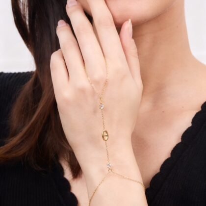 Hand Chain DD Met Steentjes - Ted