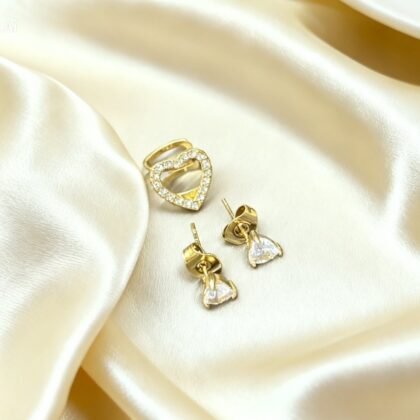 Oorbellen Studs Met Ear cuff - Bella