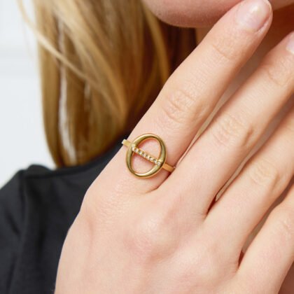 DD Ring Met Strass - Roosje