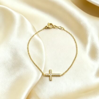 Kruis Armband Met Strass - Silke