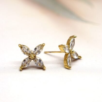 Bloemetjes Strass Oorbellen - Kimberly