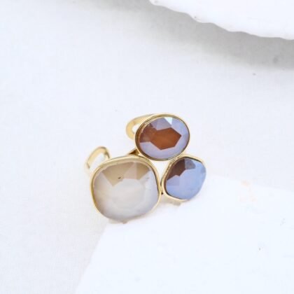 Ring Met Steentjes - Jet