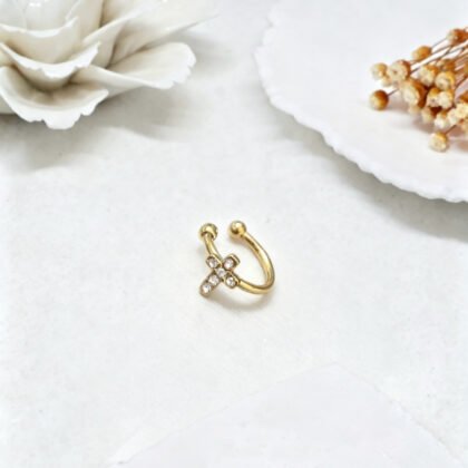 Ear Cuff Kruisje Met Strass - Donya