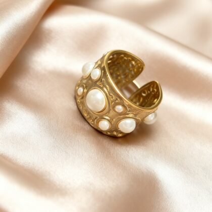 Ring Met Parels - Rosa