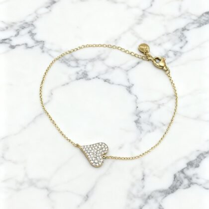 Hartjes Strass Armband - Jitte