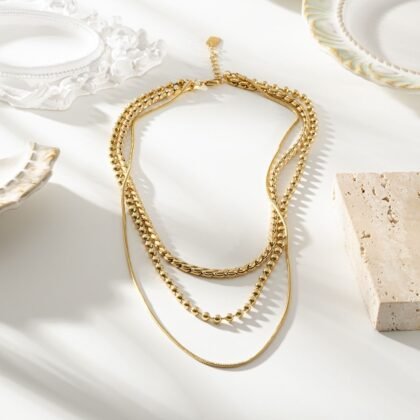 Dubbele Ketting Met Structuur - Ize